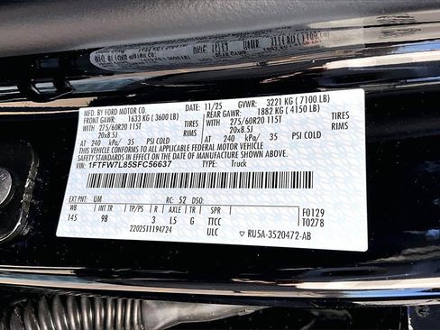 New 2025 Ford F150 Platinum w/ FX4 Off-Road Package image 9