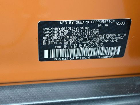 Used 2022 Subaru WRX GT image 18