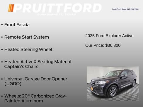Used 2025 Ford Explorer Active w/ Active Comfort Package AWD/4WD image 25
