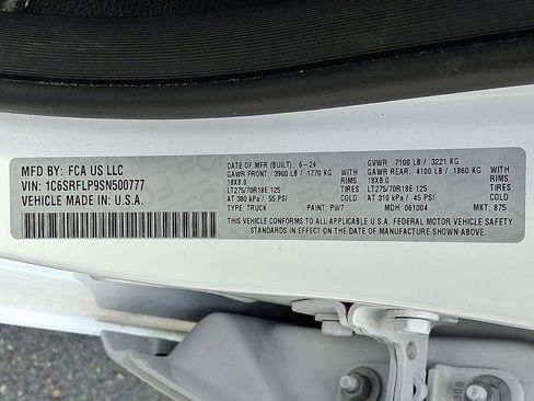 Certified 2025 RAM 1500 Rebel w/ Advanced Safety Group AWD/4WD image 29