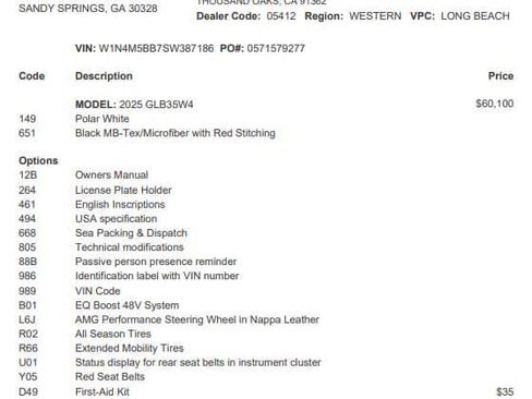 Certified 2025 Mercedes-Benz GLB 35 AMG 4MATIC image 3