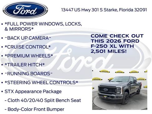 New 2026 Ford F250 XL w/ STX Appearance Package image 10