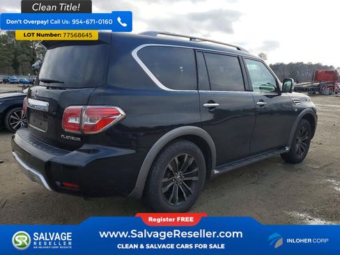Used 2017 Nissan Armada Platinum w/ Captain Seat Package AWD/4WD image 4