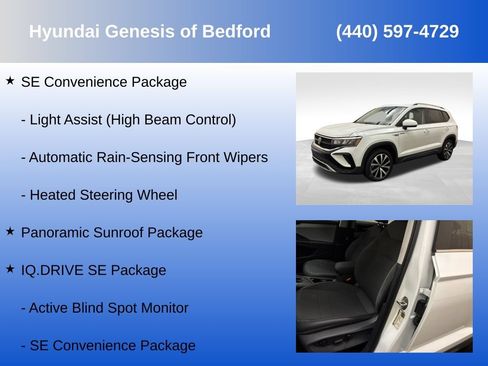Used 2022 Volkswagen Taos SE w/ Panoramic Sunroof Package FWD image 7