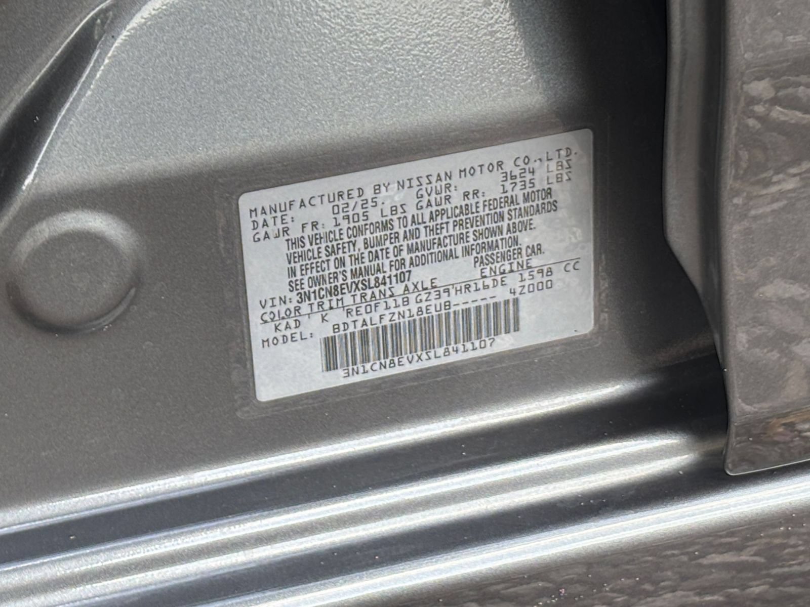 Used 2025 Nissan Versa SV FWD image 26