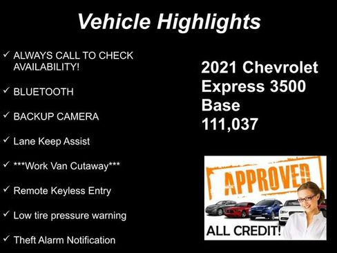 Used 2021 Chevrolet Express 3500 Work Van w/ Power Convenience Package image 9