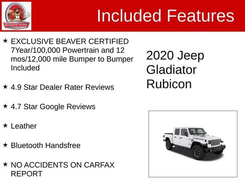 Used 2020 Jeep Gladiator Rubicon AWD/4WD image 4