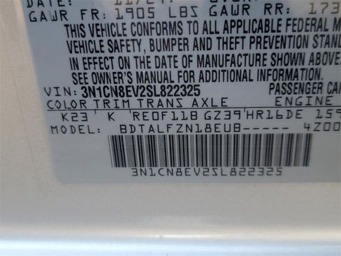 Certified 2025 Nissan Versa SV w/ Trunk Package image 33