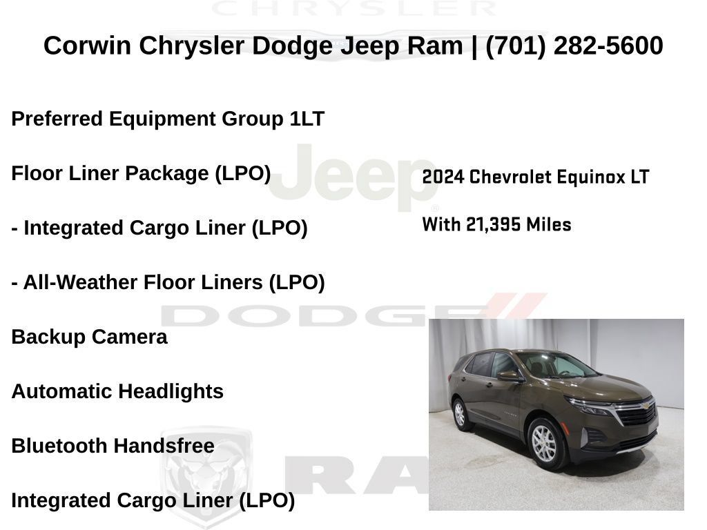 Used 2024 Chevrolet Equinox LT w/ LPO, Floor Liner Package FWD image 6