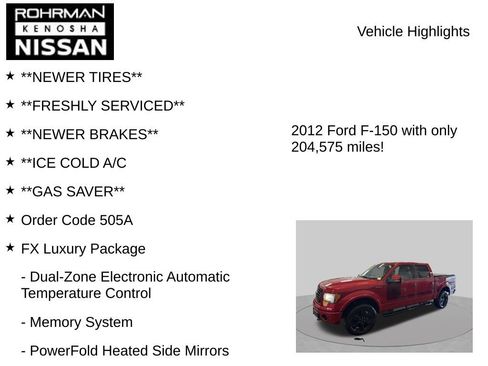 Used 2012 Ford F150 FX4 w/ FX Luxury Pkg AWD/4WD image 8