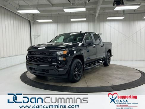 Used 2023 Chevrolet Silverado 1500 Custom w/ 2.7L Blackout Package AWD/4WD image 1