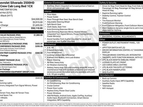 Used 2021 Chevrolet Silverado 2500 Custom w/ Custom Value Package image 5