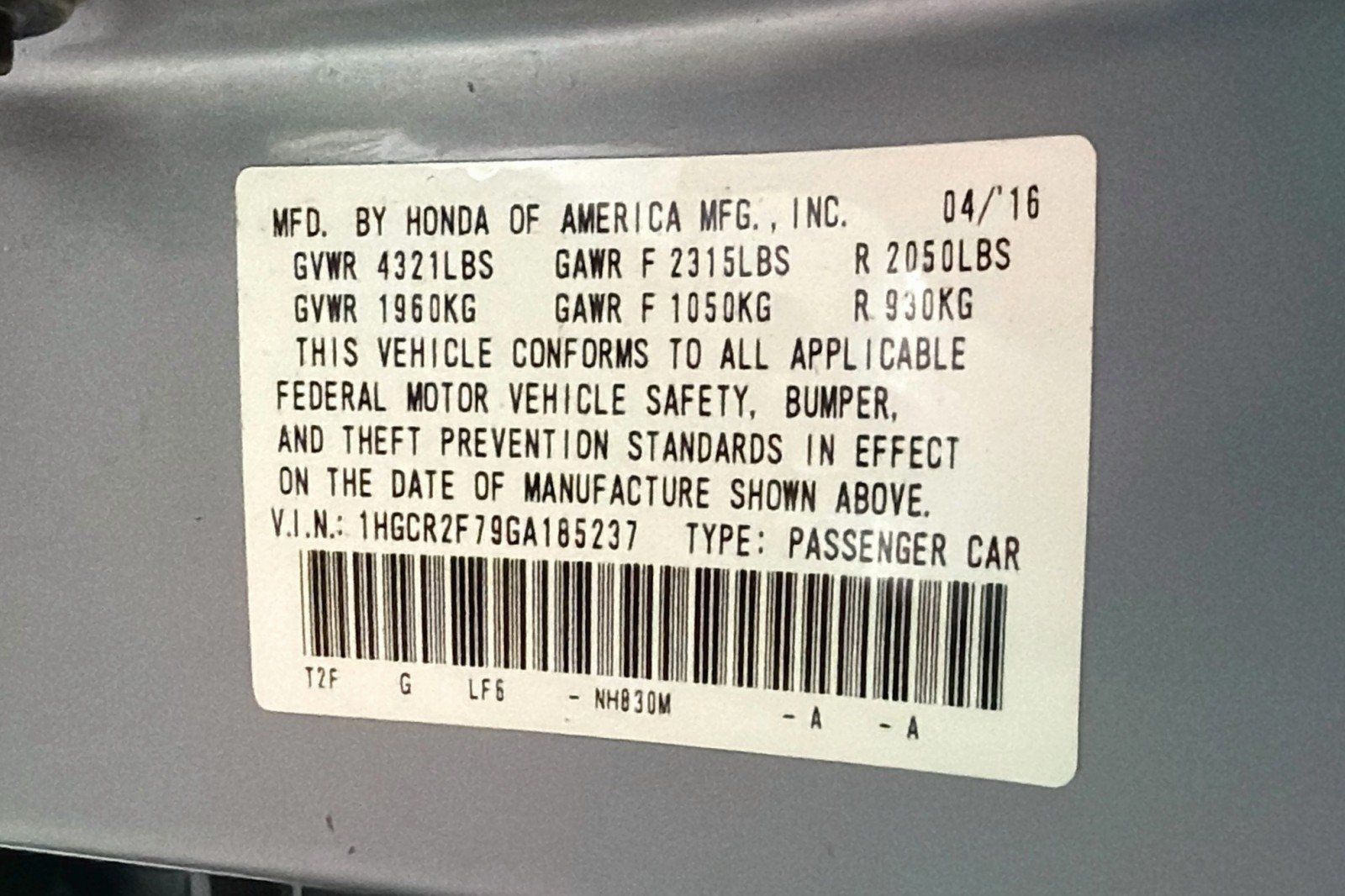 Used 2016 Honda Accord EX image 25