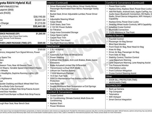 Used 2021 Toyota RAV4 XLE w/ Convenience Package image 2