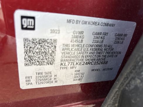 Used 2024 Chevrolet Trax ACTIV w/ Sunroof Package image 15