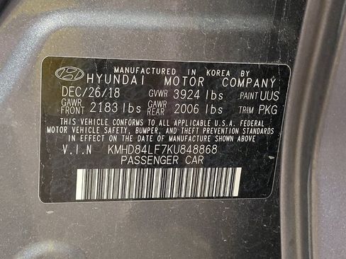 Used 2019 Hyundai Elantra Value Edition FWD image 33