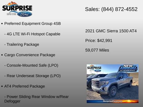 Used 2021 GMC Sierra 1500 AT4 w/ AT4 Preferred Package AWD/4WD image 18