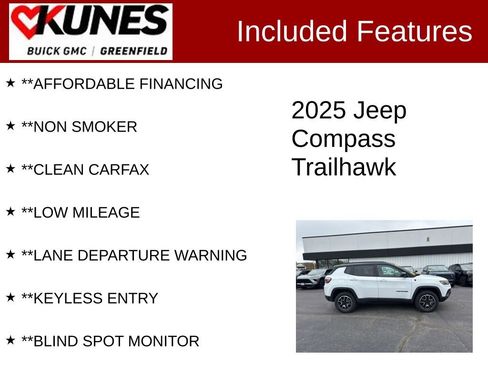 Used 2025 Jeep Compass Trailhawk AWD/4WD image 3