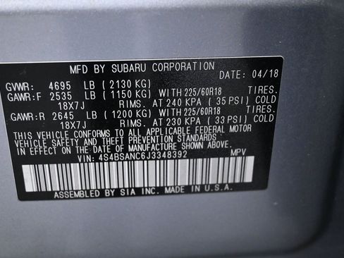 Used 2018 Subaru Outback 2.5i Limited image 36