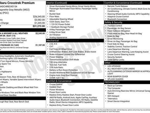 Certified 2024 Subaru Crosstrek 2.0i Premium AWD/4WD image 34