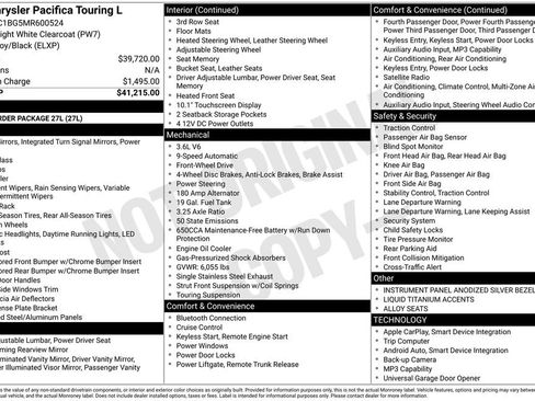 Used 2021 Chrysler Pacifica Touring-L FWD image 11