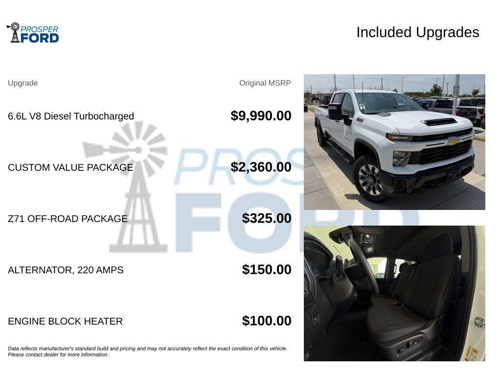 Used 2025 Chevrolet Silverado 2500 Custom w/ Custom Value Package AWD/4WD image 3