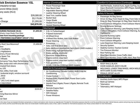 Used 2023 Buick Envision Essence w/ Sport Touring Package image 2