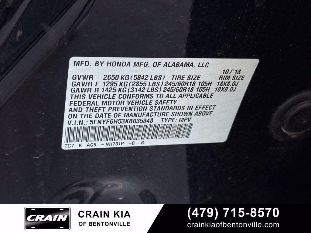 Used 2019 Honda Pilot EX-L image 30