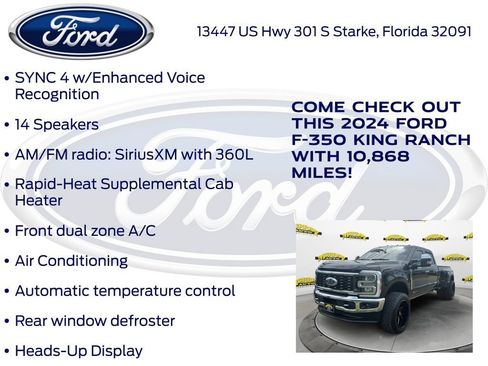 Certified 2024 Ford F350 King Ranch w/ Chrome Package AWD/4WD image 27
