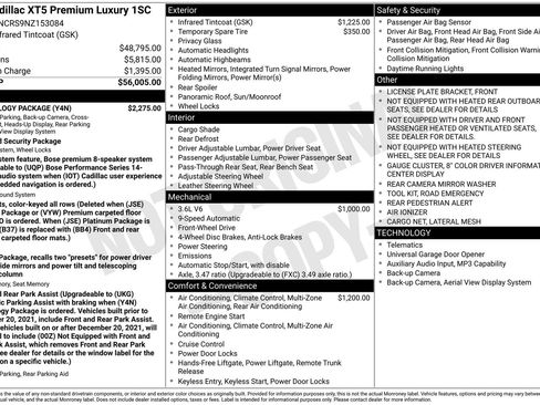 Used 2022 Cadillac XT5 Premium Luxury w/ Technology Package image 14