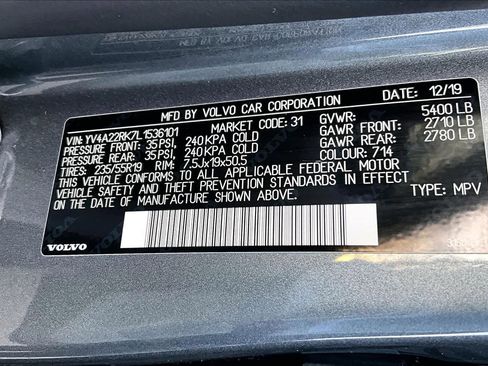 Used 2020 Volvo XC60 T6 Momentum image 33