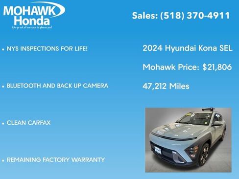 Used 2024 Hyundai Kona SEL AWD/4WD image 7