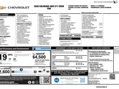 New 2026 Chevrolet Colorado Z71 w/ Z71 Convenience Package 2