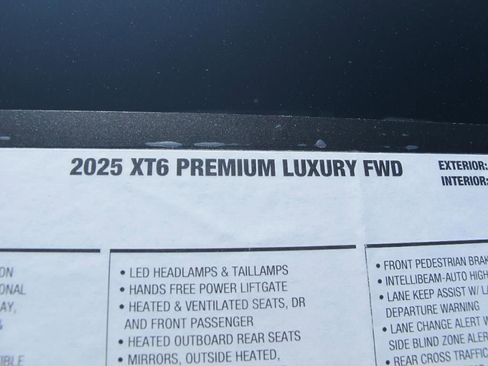 New 2025 Cadillac XT6 Premium Luxury w/ Technology Package image 14