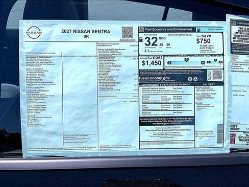 New 2027 Nissan Sentra SR w/ SR Premium Package FWD image 11