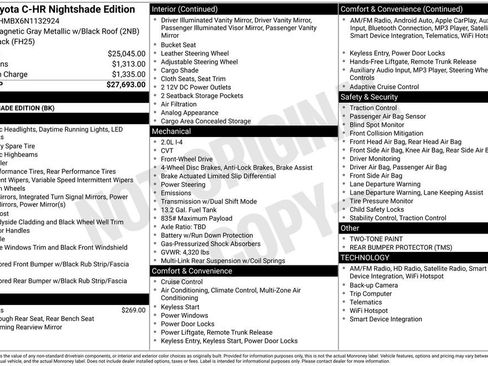 Certified 2022 Toyota C-HR Nightshade image 30