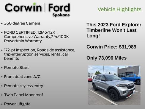 Used 2023 Ford Explorer Timberline AWD/4WD image 6