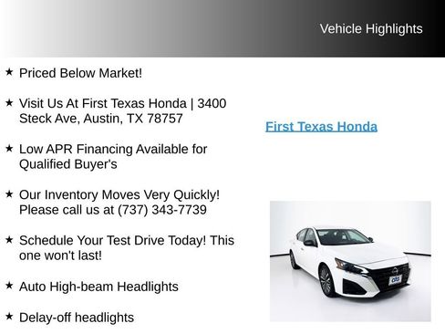 Used 2025 Nissan Altima 2.5 SV FWD image 9