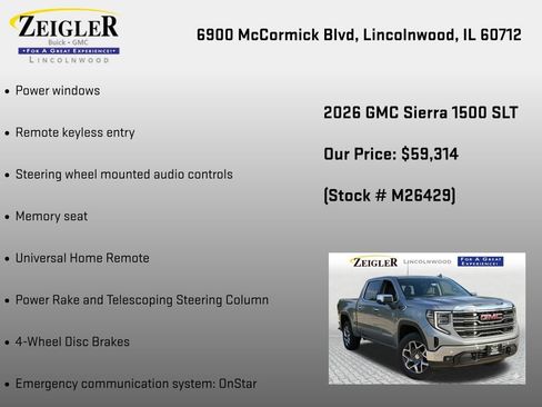 New 2026 GMC Sierra 1500 SLT w/ SLT Convenience Package AWD/4WD image 36