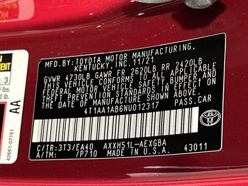 Used 2022 Toyota Avalon XLE w/ Moonroof Package image 21