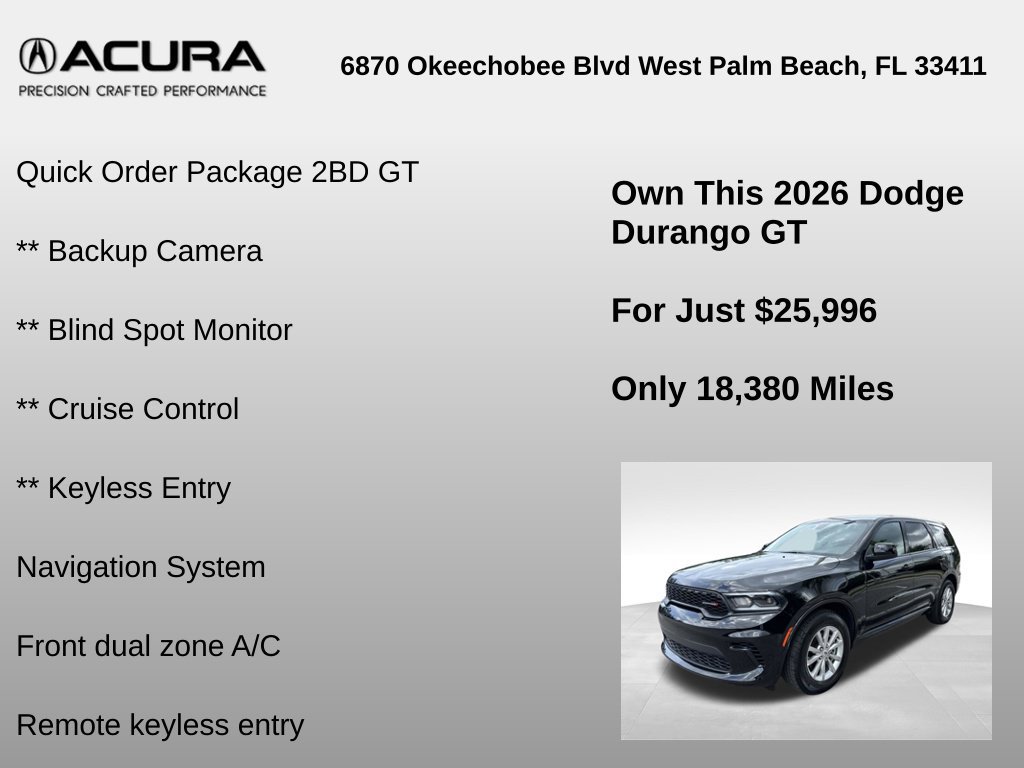 Used 2026 Dodge Durango GT RWD image 6
