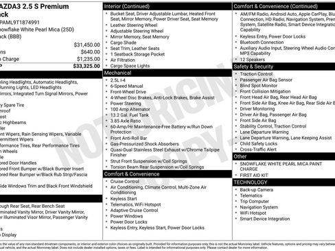 New 2026 MAZDA MAZDA3 2.5 S Hatchback w/ Premium Pkg FWD image 4