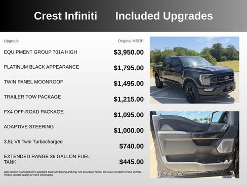 Used 2022 Ford F150 Platinum w/ Equipment Group 701A High AWD/4WD image 5