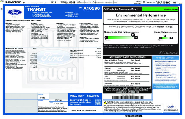 New 2027 Ford Transit 350 148 High Roof w/ Load Area Protection Package RWD image 22