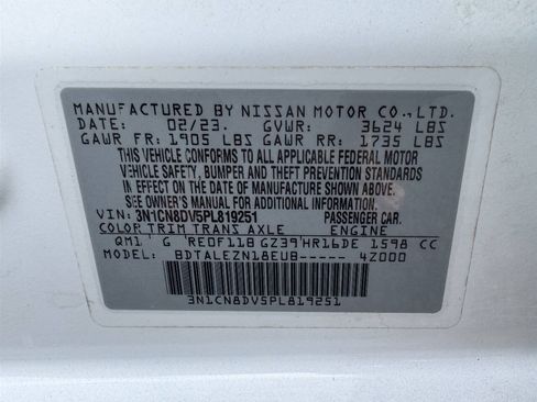 Used 2023 Nissan Versa S FWD image 27