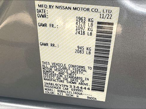 Certified 2023 Nissan Altima 2.5 SR image 32