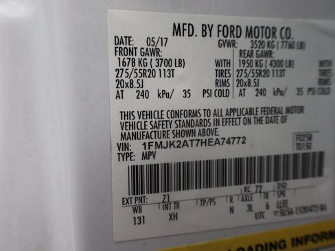 Used 2017 Ford Expedition EL Limited AWD/4WD image 48