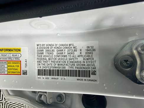 Used 2022 Honda Civic Sport image 31