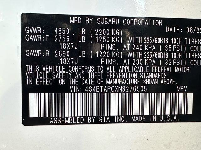 Used 2022 Subaru Outback Touring w/ Popular Package #2 AWD/4WD image 41