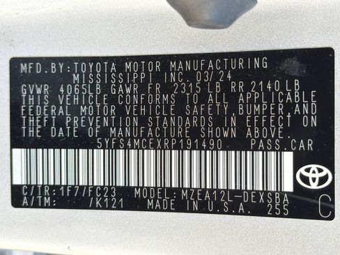 Used 2024 Toyota Corolla SE FWD image 36